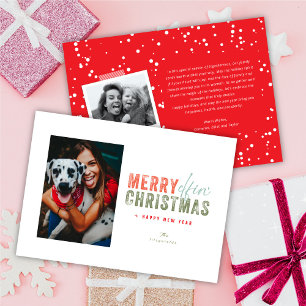 No More Elfed Up Days Simple Funny Christmas Photo Holiday Card