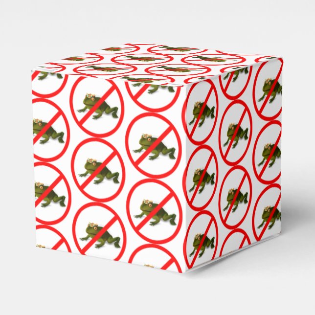 No More Frogs! Favour Box (Front Side)