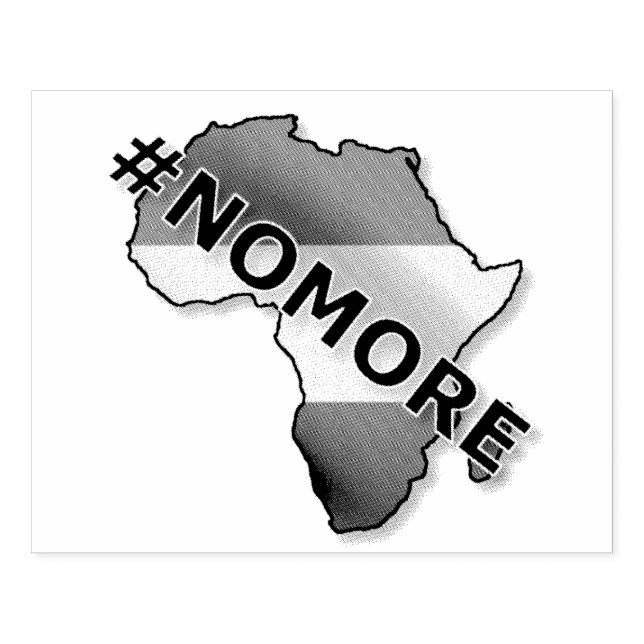 No More! Keep your hands off of Ethiopia! Rubber Stamp (Imprint)