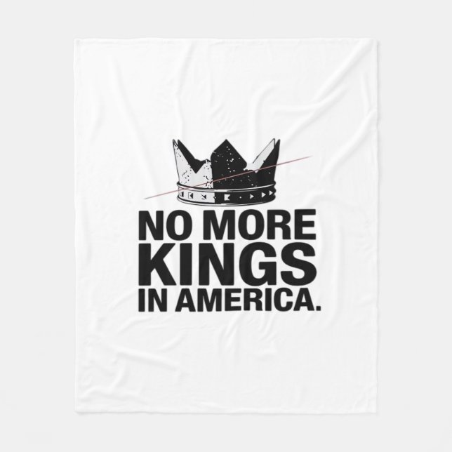 No More Kings In America Fleece Blanket (Front)