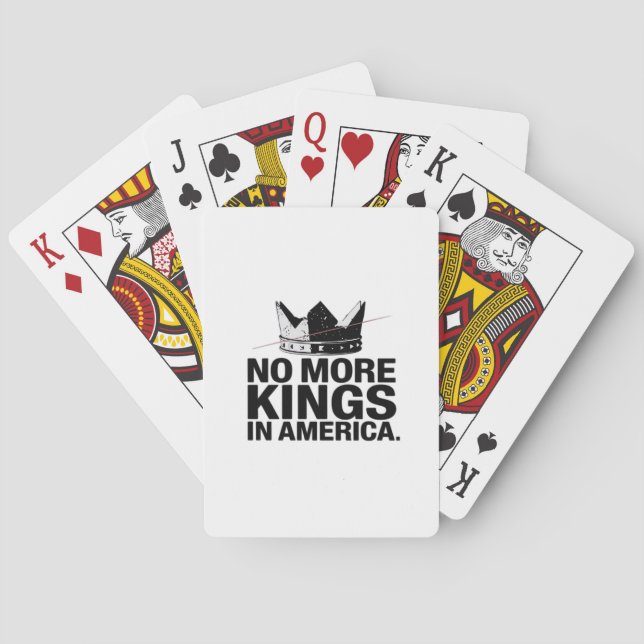No More Kings In America Playing Cards (Back)
