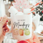 No More Mondays Personalised Retirement Coffee Mug<br><div class="desc">Retirement Gift Mug: No More Mondays. Celebrate the next chapter in style with this Modern Minimalist Cocktail Retirement Party Collection! Ideal for honouring anyone stepping into the exciting world of retirement, this design features a chic hand-script font paired with three vibrant watercolor cocktails. Whether you're throwing a retirement bash for...</div>
