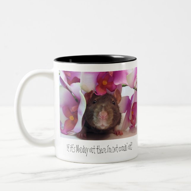 No More Mondays! Two-Tone Coffee Mug (Left)