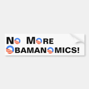 No More Obamanomics Bumper Sticker