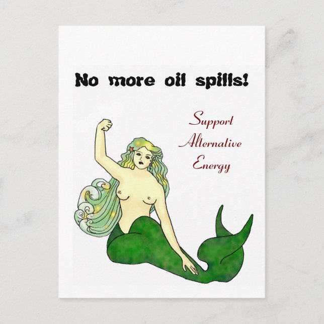 No more oil spills!       G Postcard (Front)