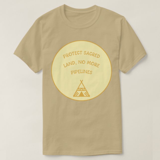 No More Pipelines On Native Land T-Shirt (Design Front)