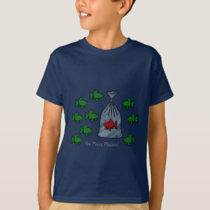 No more plastic fish Kids T-Shirt