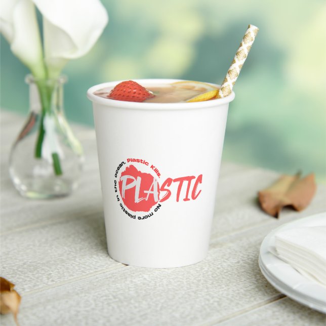 No more plastic in the ocean | Ocean pollution Paper Cups (Insitu)
