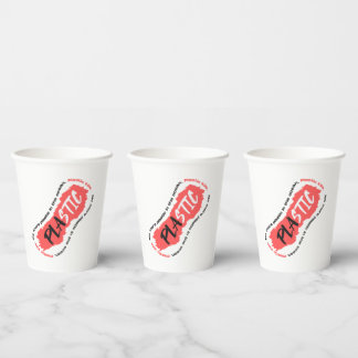 No more plastic in the ocean | Ocean pollution Paper Cups