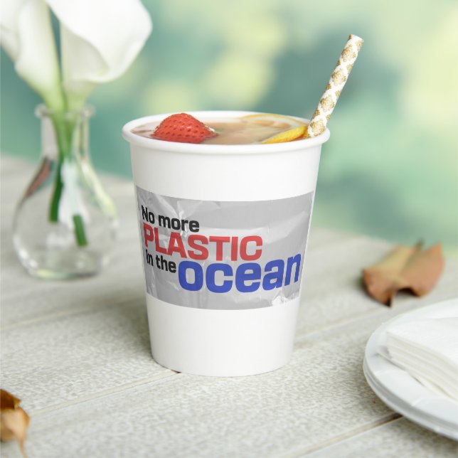 No more plastic in the ocean | Ocean pollution Paper Cups (Insitu)