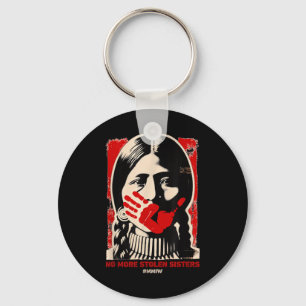 No-more Stolen Sister Red Hand Mmiw Awareness Amer Key Ring