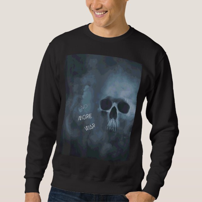No More War Skull Unique Design Sweatshirt (Front)