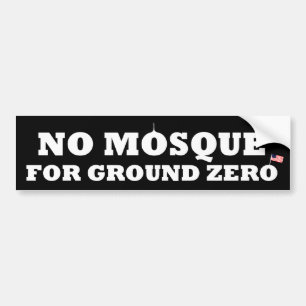 No mosque for ground zero bumper sticker