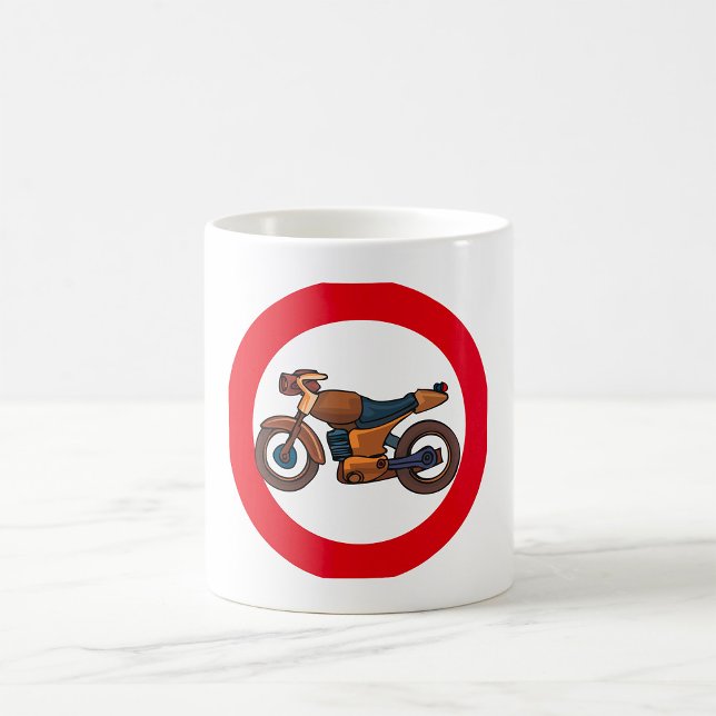 No Motorcycles Road Sign Coffee Mug (Creator Uploaded)