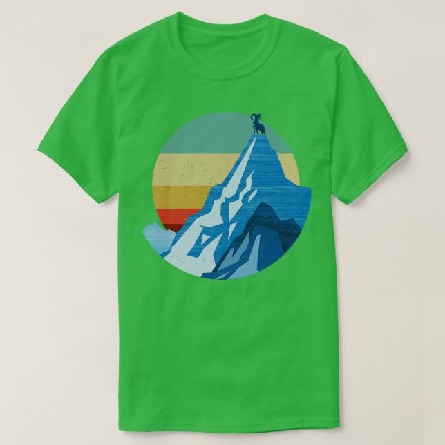No Mountain High Enough Textured T-Shirt (Design Front)