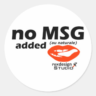 no msg added classic round sticker