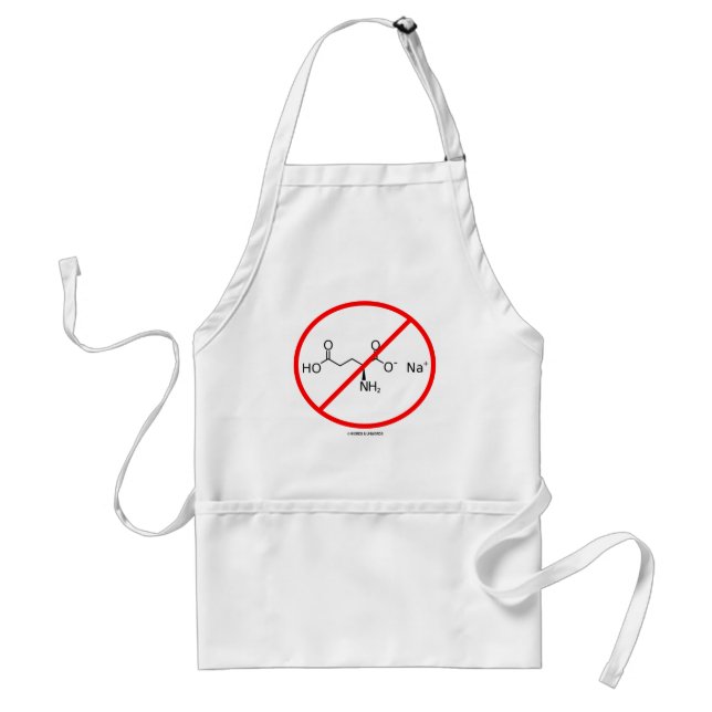 No MSG (No Monosodium Glutamate) Standard Apron (Front)