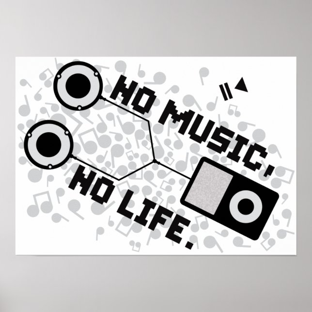 NO MUSIC, NO LIFE. POSTER (Front)