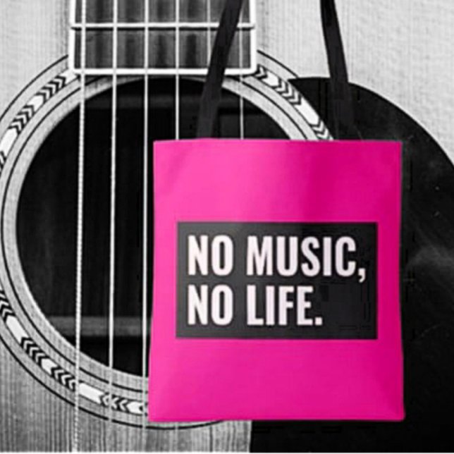 No Music No Life Tote – Carry the Rhythm Bag (Creator Uploaded)