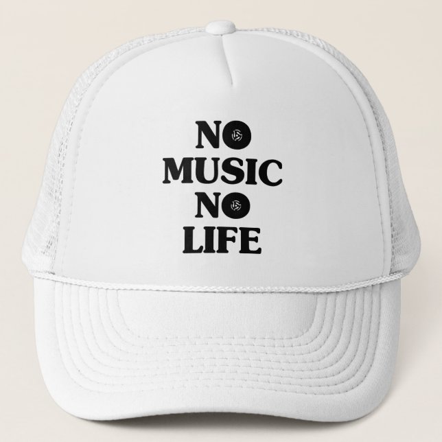 NO MUSIC NO LIFE TRUCKER HAT (Front)