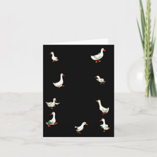 No My Ducks Are Certainly Not In A Row Funny Duck  Card