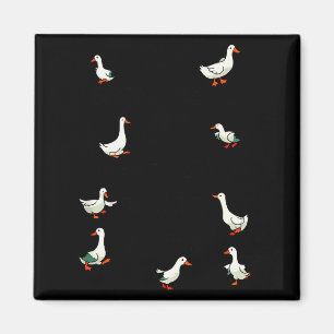 No My Ducks Are Certainly Not In A Row Funny Duck Magnet