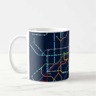 No name transport map coffee mug