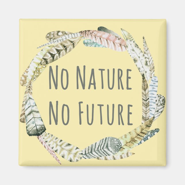No nature, no future magnet (Front)