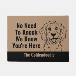 No Need to Knock We Know You’re Here Funny Welcome Doormat