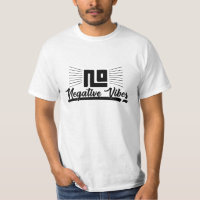 No Negative Vibes Black Graphic Image Typography