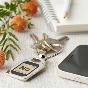 No - New Orleans Chemistry Periodic Table Symbol Key Ring