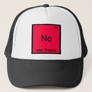 No - New Orleans City Chemistry Element Symbol Trucker Hat