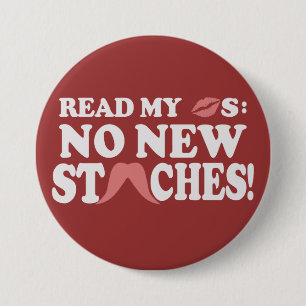 No New Staches custom button