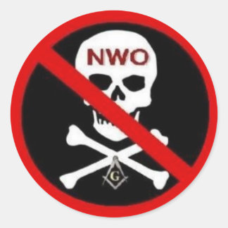 NO NEW WORLD ORDER Sticker