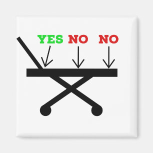 No no yes gurney magnet