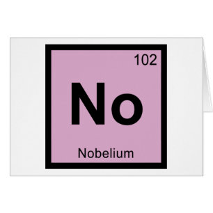 No - Nobelium Chemistry Periodic Table Symbol