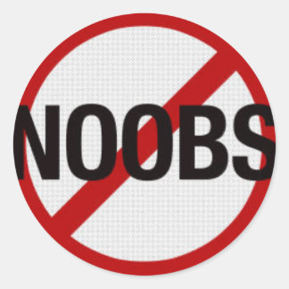 No NOOBS sticker! Classic Round Sticker
