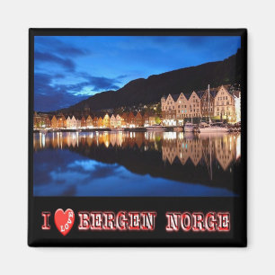 NO - Norway - Bergen - I  Love Magnet