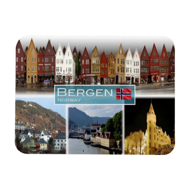 NO Norway - Bergen - Magnet (Horizontal)