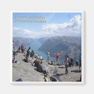 NO # Norway - Lysefjorden - Preikestolen Magnet