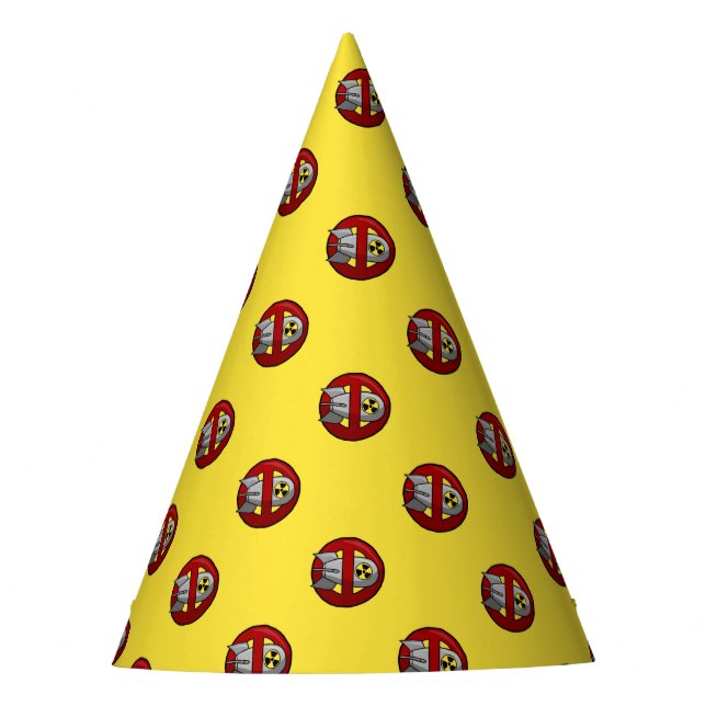 No nuclear weapons party hat (Front)