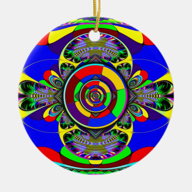 No Nukes Alternative Symbol Ceramic Tree Decoration (Front)