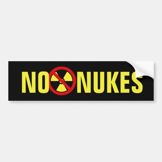 No Nukes Bumper Sticker (Front)