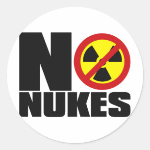 NO_NUKES CLASSIC ROUND STICKER