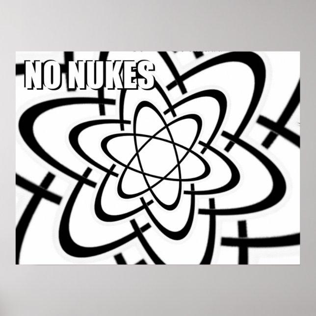 NO NUKES  POSTER (Front)