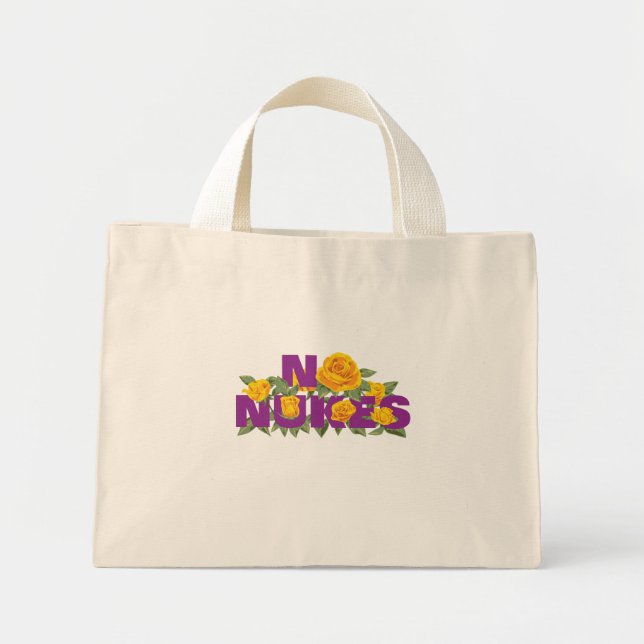 NO NUKES - ROSE MISSION official Tiny Tote (Front)