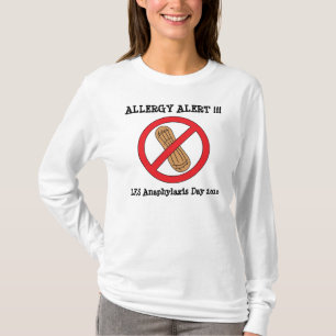 no nuts, LKS Anaphylaxis Day 2010, ALLERGY... T-Shirt