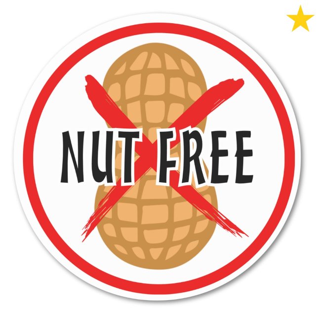No Nuts Nut Free Food Baking Labels (Creator Uploaded)