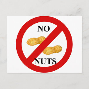 No nuts postcard