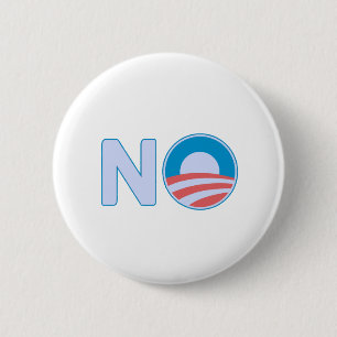 No Obama 6 Cm Round Badge